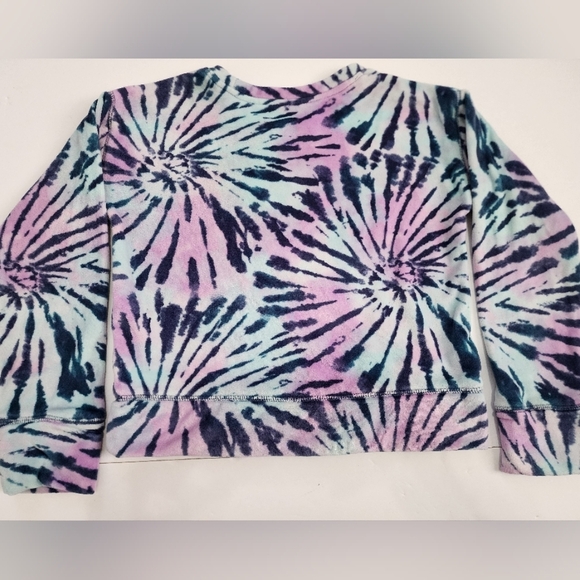 Kohls Girls So Cozy Crewneck Colorful Tie-Dye Kids Shirt Fleece Top, sz M (8) - Picture 7 of 14